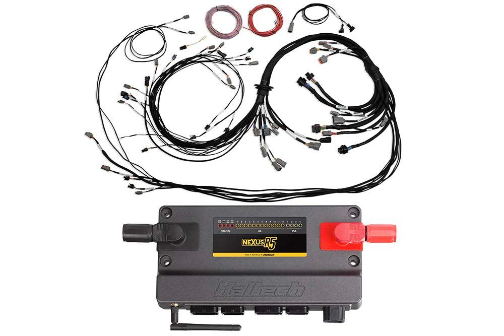 Haltech Nexus R5 ECU + Universal V8 Terminated Harness (HT-195400)